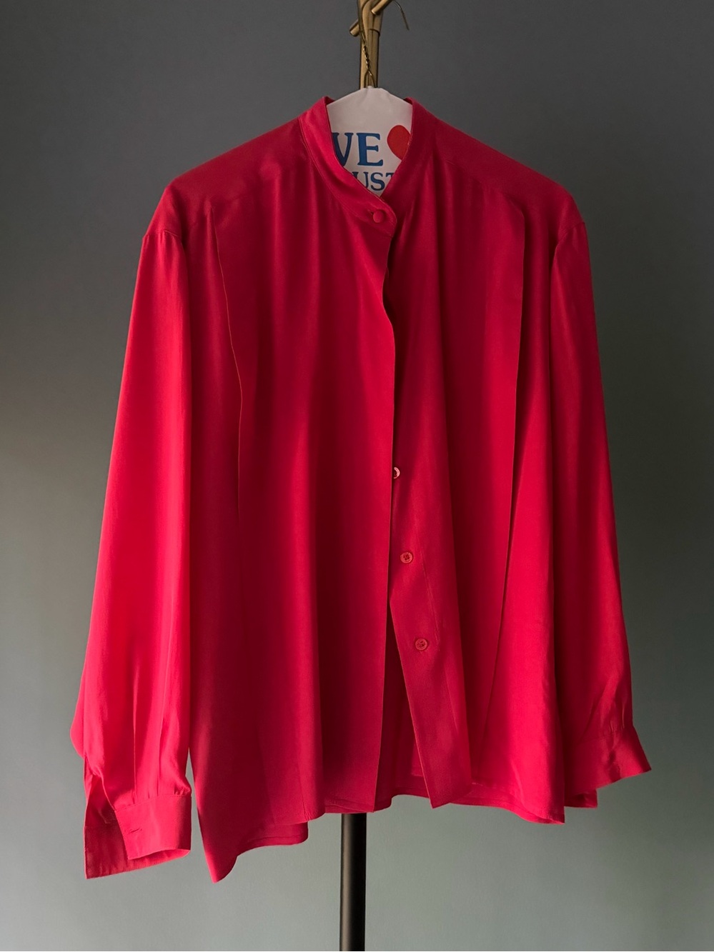 100% Silk Pink Blouse